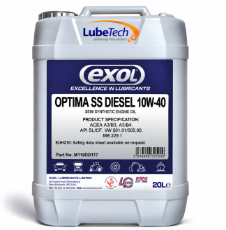 Optima Diesel10w/40 Semi Synthetic Engine Oil ACEA A3/B3, A3/B4, API SL/CF 20 Litre