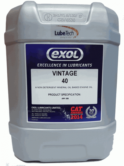 Vintage SAE 40 Non Detergent Classic Engine Oil API SB
