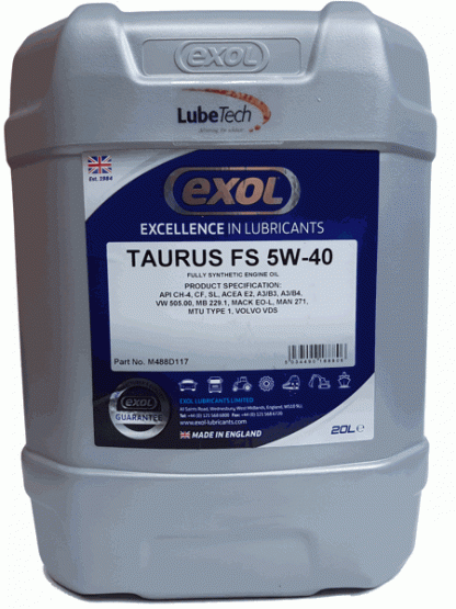 Taurus FS 5w40 Synthetic Heavy Duty Diesel Engine Oil JCB Ecomax T4i JCB Dieselmax T3