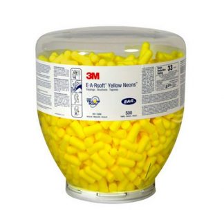 3M E-A-R E-A-Rsoft Yellow Neons Foam Earplug Refill Bottle 500 pairs for use with One Touch Dispenser