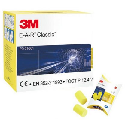 3M Classic Ear Plugs Box 250 pairs