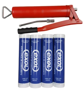 Exol Blue Lithium Complex EP2 400gm Cartridges And Grease Gun