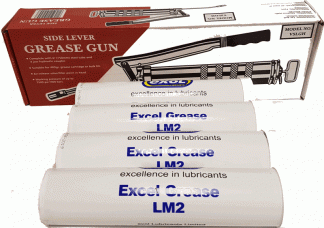 Exol LM2 Molybdenum Disulphide Grease, Grease Gun and 4 x 400gm LM2 Grease