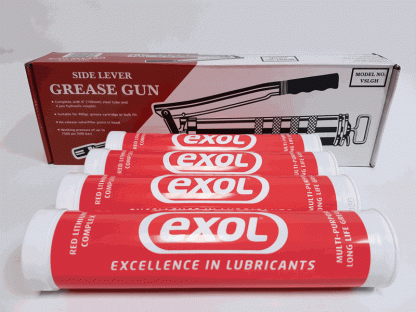 Exol Red Lithium Complex Grease, Grease Gun and 4 x 400gm Cartridges Starter Pack