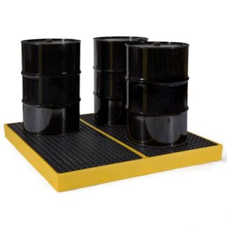 LUBETECH PRESTIGE 4 BARREL POLYETHYLENE SPILL PALLET/ WORKFLOOR Part No 31-3003