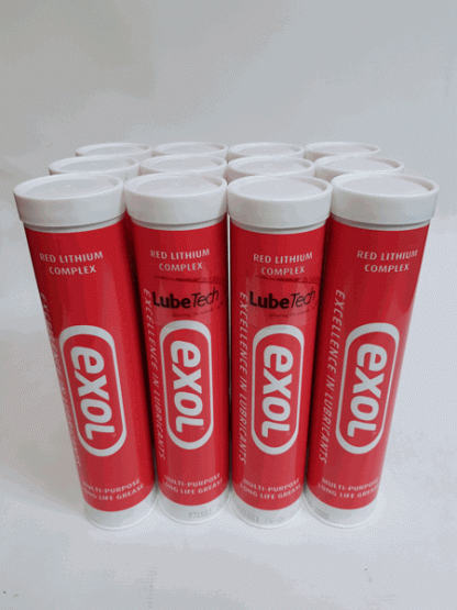 Lithium Complex High Temperature Grease Cartridges Colour Red 24 x 400gm