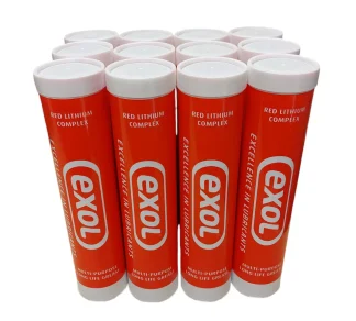 Lithium Complex High Temperature Grease Cartridges Colour Red 12 x 400gm