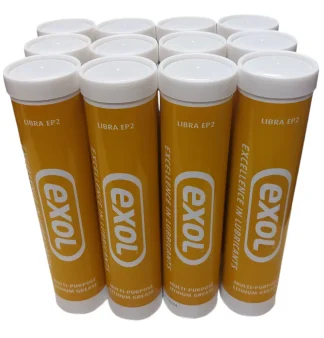 Exol Lithium Multipurpose EP2 Grease Cartridges 12 x 400gm for Standard Grease Guns