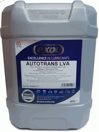 EXOL SYNTHETIC ATF LVA LIFEGAURD FLUID 8 20LTR AUTOTRANS OIL