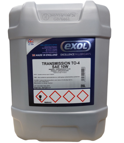 EXOL TO4 10W TRANSMISSION OIL 20LTR CATERPILLAR TO4 SPECIFICATION