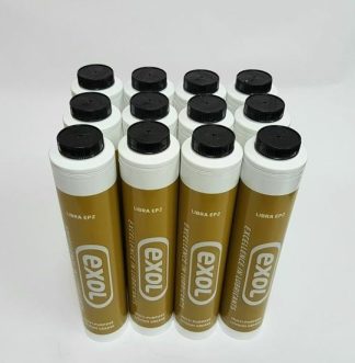 Exol Lithium EP2 Lubeshuttle Grease Cartridges x 12, Screw Type for use with Lubeshuttle Grease guns