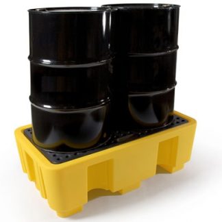 2-DRUM-BARREL POLYETHYLENE SPILL PALLET PART NUMBER 31-3022 FREE DELIVERY