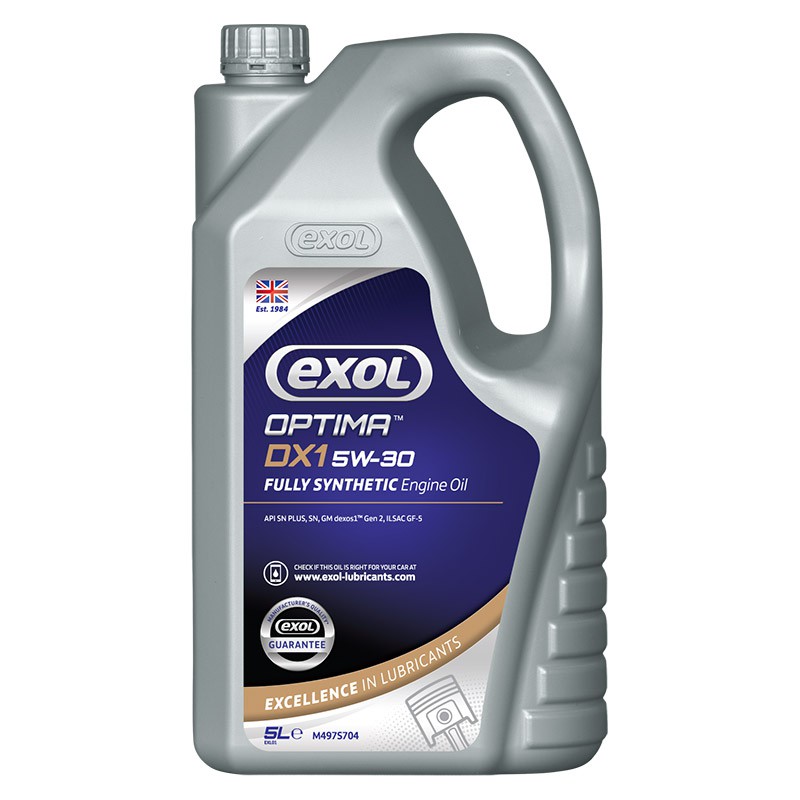 EXOL SYNTHETIC DXI 5W30 DEXOS 1TM GEN 2 ILSAC GF5 REDUCE LOW SPEED  PRE-IGNITION 5 Litre