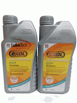 EXOL ATF CVT CONTINUOUSLY VARIABLE TRANSMISSION FLUID 2 X 1LTR