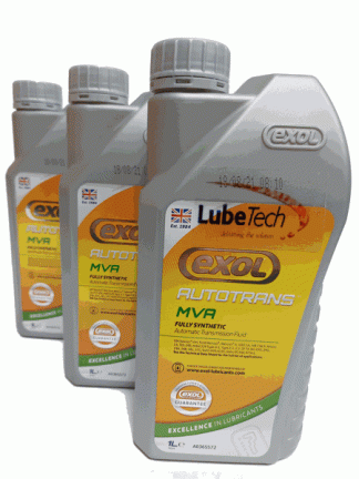EXOL ATF MVA MULTI VEHICLE SYNTHETIC TRANSMISSION FLUID 3 X 1LTR SEE LISTING FOR APPLICATIONS