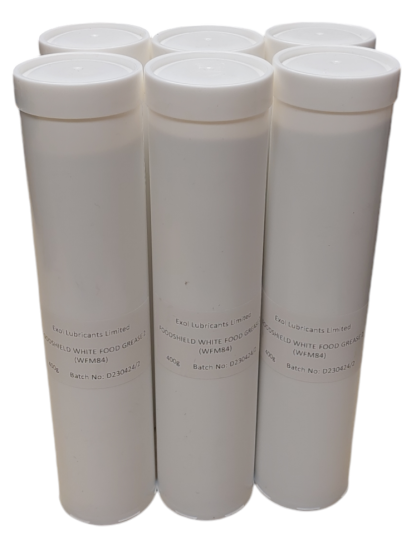 White Food Safe Grease Cartridge NLGI No2 400gm x 6