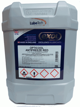 Exol Red Longlife Antifreeze Summer Coolant 20 Litre