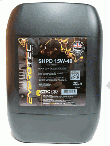 AZTEC OILS 15W40 E7 20L SHPD LONG DRAIN SUPER HIGH PERFOMANCE DIESEL ENGINE OIL