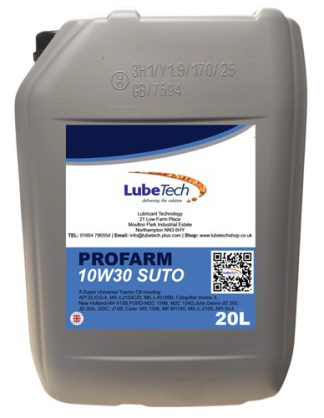 LUBETECH PROFARM 10W30 SUPER UNIVERSAL TRACTOR OIL SUTO 20L ENGINE, TRANSMISSION, HYDRAULICS WET BRAKES