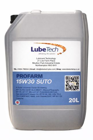 Lubetech Profarm 15w30 Super Universal Tractor Oil Suitable For Hydraulics, Transmission And Engine Including OilL Immersed Wet Brakes 20 Litre