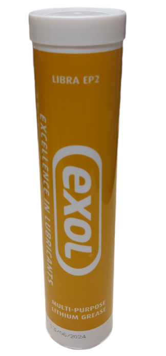 Exol Lithium Multipurpose EP2 Grease Cartridges 1 x 400gm for Standard Grease Guns