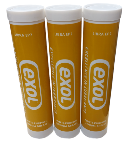 Exol Lithium Multipurpose EP2 Grease Cartridges 3 x 400gm for Standard Grease Guns