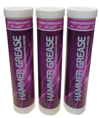 Hammer Grease Contains Graphite 3 x 400gm, Suitable for Hydraulic Hammers, also Pin & Bush and Open Gear Applications