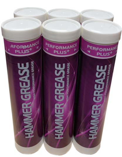 Hammer Grease Contains Graphite 6 x 400gm, Suitable for Hydraulic Hammers, also Pin & Bush and Open Gear Applications