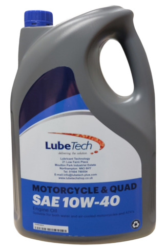 QUAD ATV Motorcycle oil 10w40, A Premium Quality Oil Meeting JASO MA2 Specification 5Ltr and 1Ltr Sizes