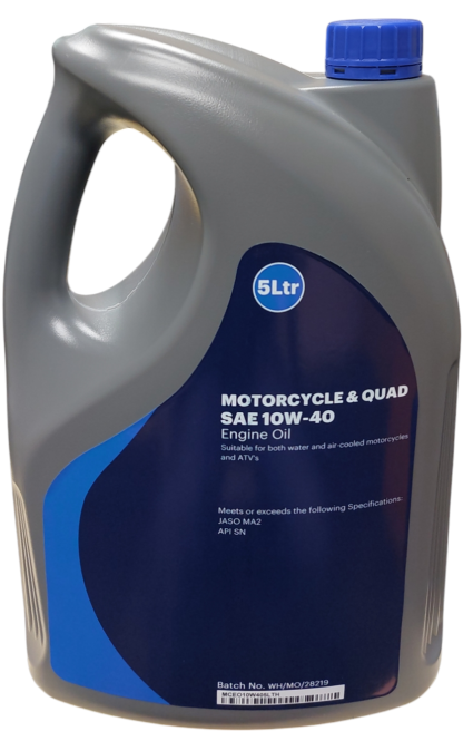 QUAD ATV Motorcycle oil 10w40, A Premium Quality Oil Meeting JASO MA2 Specification 5Ltr and 1Ltr Sizes - Image 2