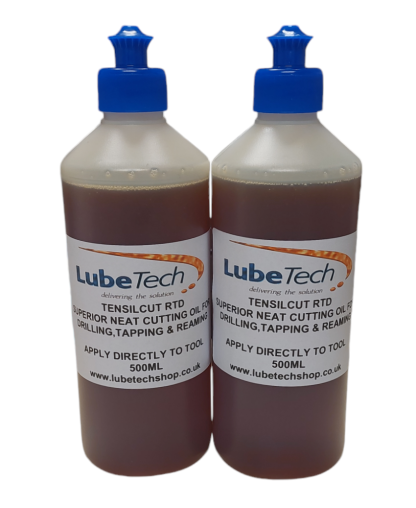 Tensilcut RTD Neat Cutting Oil, for Tapping Drilling Reaming Sawing 2 x 500ml