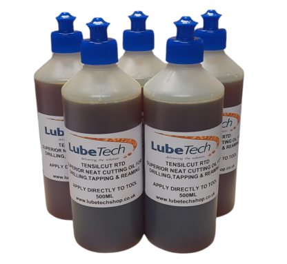 Tensilcut RTD Neat Cutting Oil, for Tapping Drilling Reaming Sawing 5 x 500ml