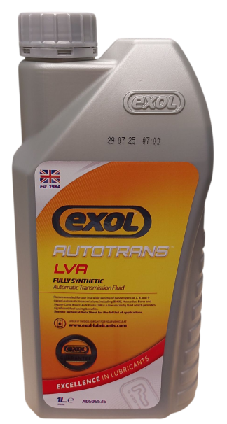 EXOL SYNTHETIC ATF LVA LIFEGAURD FLUID 8 & 9 1LTR AUTOTRANS OIL LOW VISCOSITY BMW MERCEDES ETC