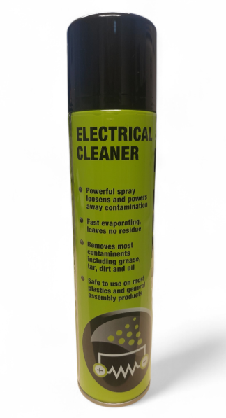 FIXT ELECTRICAL CLEANER SPRAY 400ml AEROSOLS CLEANS TERMINALS CONNECTERS REMOVES DIRT & GREASE