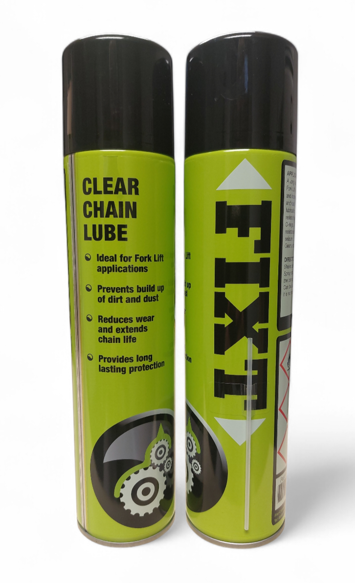 FIXT CLEAR CHAIN SPRAY 400ml AEROSOL LUBRICATES CHAINS, CABLES & ROLLERS - Image 3