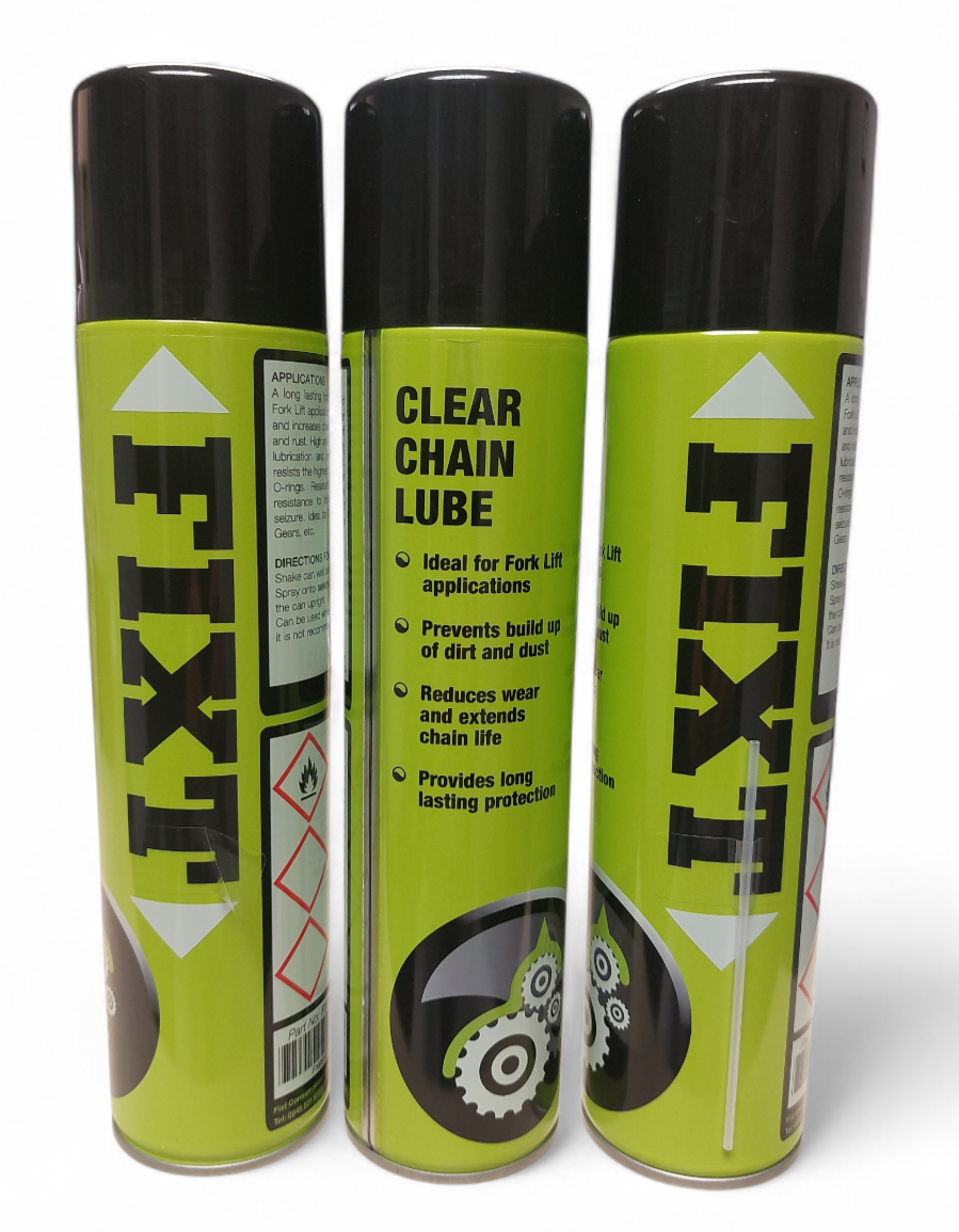 FIXT CLEAR CHAIN SPRAY 400ml AEROSOL LUBRICATES CHAINS, CABLES & ROLLERS - Image 4
