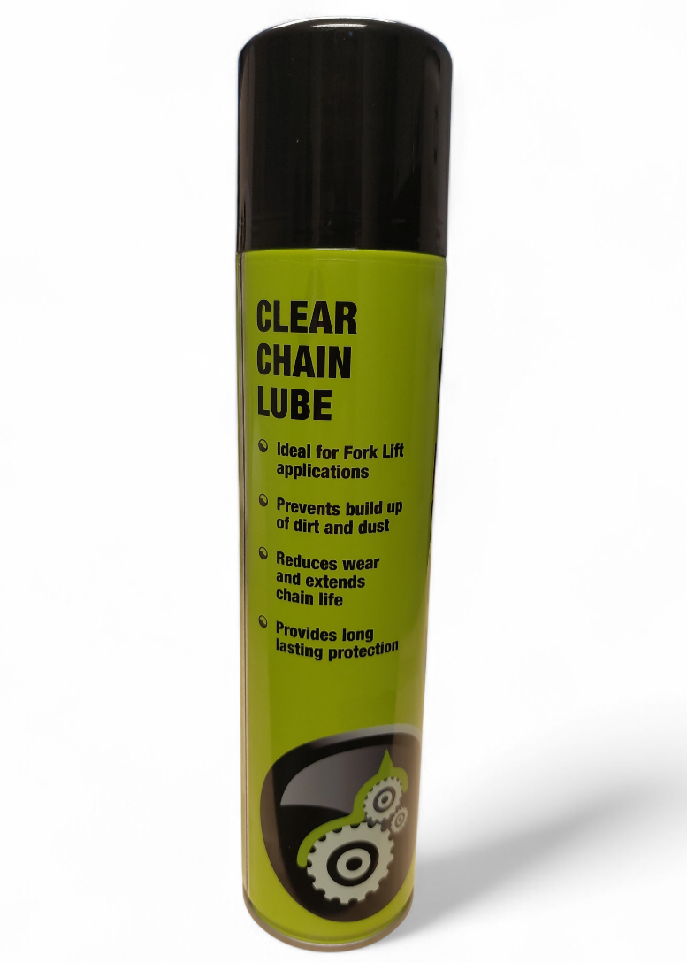 FIXT CLEAR CHAIN SPRAY 400ml AEROSOL LUBRICATES CHAINS, CABLES & ROLLERS