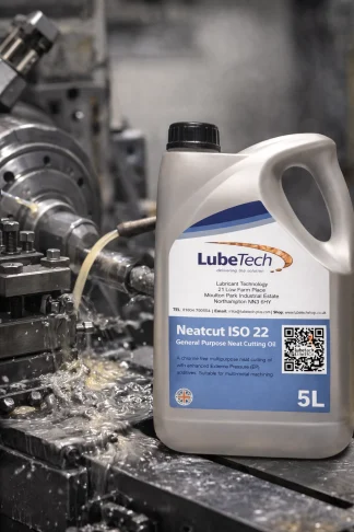 LUBETECH NEAT CUTTING OIL, GENERAL PURPOSE ISO 22 NEAT OIL SUITABLE FOR MULTI-METAL MACHINING