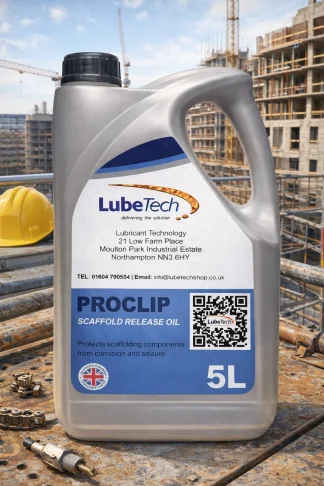 LUBETECH PROCLIP SCAFFOLD REALEASE OIL, PROTECTS SCAFFOLD COMPONENTS FROM CORROSION AND SEIZURE