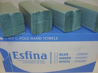 Paper Hand Towels C-Fold Box Green FREE DELIVERY